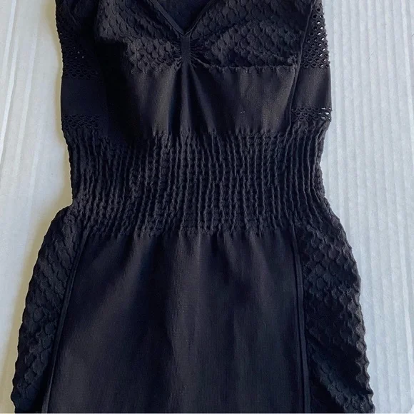 Intimately Free People Dress Womens XS/S Bodycon Tight Black Dress Cut Out - Picture 3 of 15